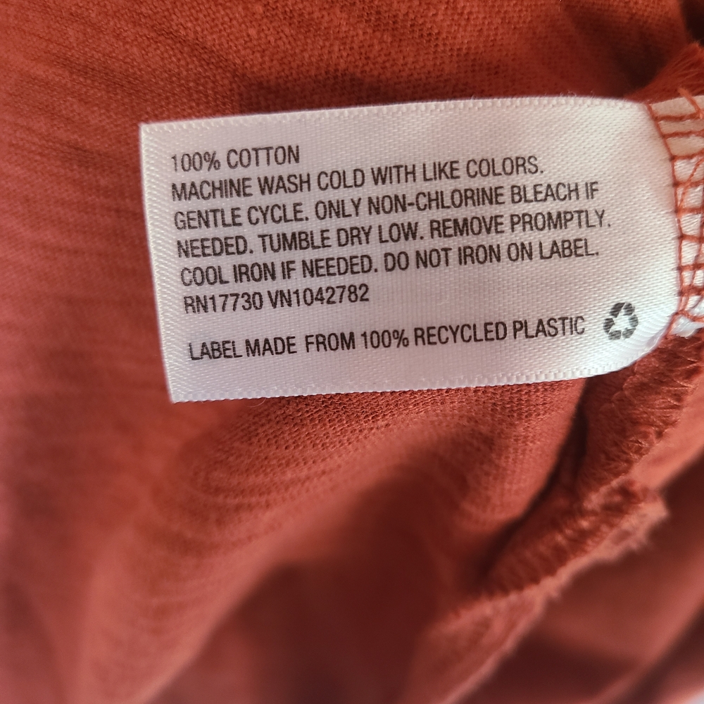 Universal Thread Rust Red Ruffle Tank Midi Dress Cotton L - Picture 4 of 7